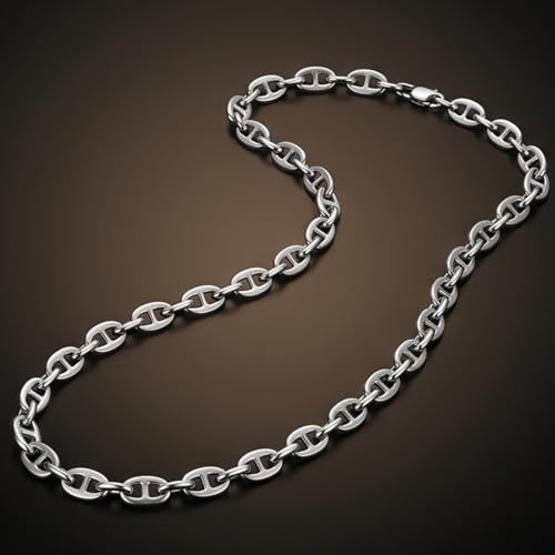 Image of THE MEN THING Chain for Men, Luxury Pure Titanium Steel Chain | Silver Stainless Steel Chain | Necklace Jewellery for Men & Boys