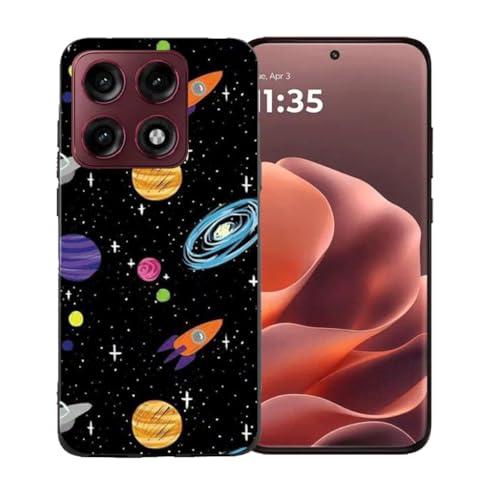 LCEHTOGYE �K�p Motorola Edge 70 Pro�p�P�[�X�A�K�p Motorola Edge 70 Pro (6,78")�ƌ݊����̂��钴���^�u���b�N�\�t�gTPU�V���R���Q���P�[�X�ی�J�o�[ - BST1