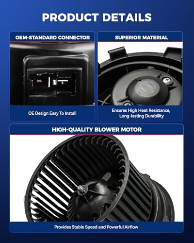 Image of KAX AC Blower Motor Fit for Nissan Rogue 2008-2013, Nissan Sentra 2007-2012,Rogue Select 2014-2015 - HVAC Heater Blower Motor Replaces# 75856 700253 27225ET10A