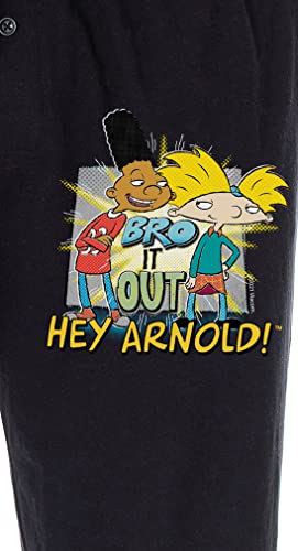 Nickelodeon Mens' Hey Arnold! Bro It Out 90s Kid Gerald Sleep Pajama Pants3