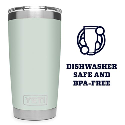 Image of YETI Rambler 20 oz Tumbler Retired Color, Stainless Steel, Vacuum Insulated with MagSlider Lid, Sagebrush Green