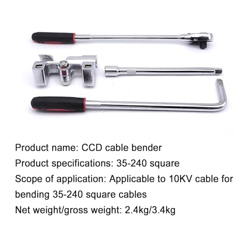 Doblador manual de cables portátil para secciones de 35-240 mm² ajustable 6