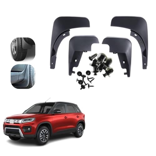 Image of KYLO MUD Flap | All-Terrain Mud Flap Set - Splash Guards for Cars and Trucks, Offering Maximum Protection from Mud, Gravel, and Water for Cleaner and Safer Rides for BREZZ-A 1st GEN (2019 Onwards)