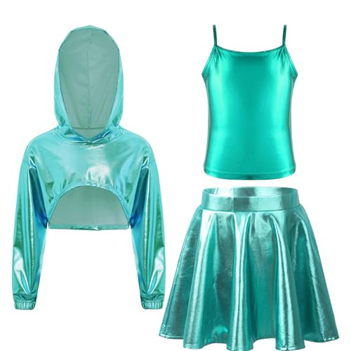 Ensemble complet danse moderne jazz avec sweat lumineux et maillot gym