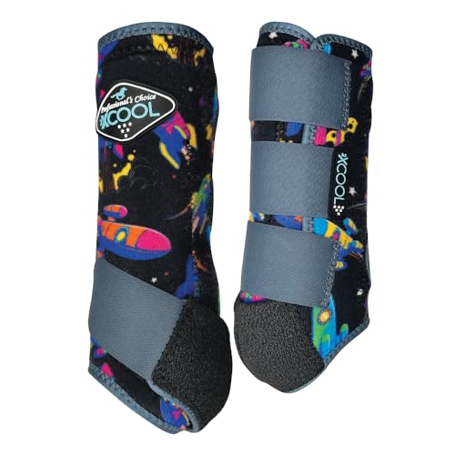 Image of Professional's Choice 2XCOOL Sports Medicine Horse Boots | Protective & Breathable Design for Ultimate Comfort, Durability & Cooling in Active Horses | 2 Pack | Large Rocket
