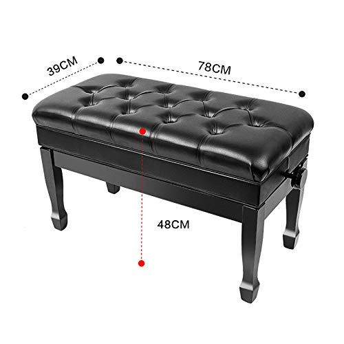 TEmkin Tabouret de Piano, Tabouret de Piano, Banc de Piano Confortable, avec Compartiment de Rangement de Grande capacité et Coussin rembourré de Luxe, Hauteur réglable de 10 cm - Les Beatles, Paul McCartney, John Lennon, RIngo Starr, George Harrison TEmkin Tabouret de Piano, Tabouret de Piano, Banc de Piano Confortable, avec Compartiment de Rangement de Grande capacité et Coussin rembourré de Luxe, Hauteur réglable de 10 cm – Image 8