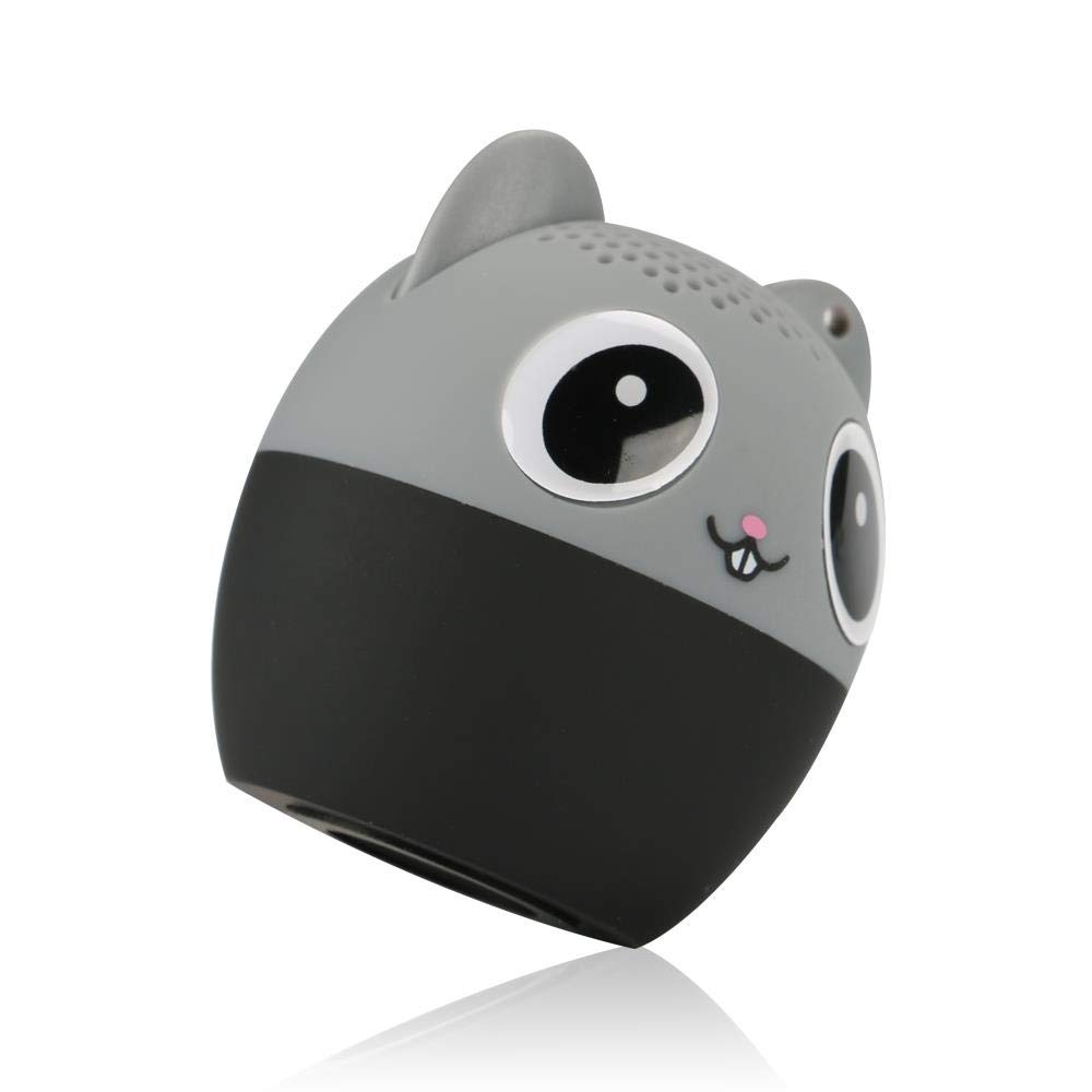 Enceinte Bluetooth Chat Mignon - Peluche, Son Riches Basses, 8h Autonomie - Cadeau Enfant, Décoration Bureau