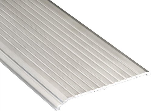 Pemko - umbral de sillín inclinado de 1/4 pulgadas, acabado de aluminio, 0.5 pulgadas de alto X 5.5 pulgadas de ancho X 36 pulgadas de largo