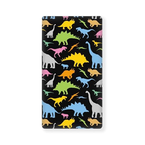 Image of Colorful Dinosaur Baby Crib Sheets Fitted Crib Sheets Kid Crib Fitted Sheets Crib Cover Single Pack 28 inchx52 inch for Boys Girls