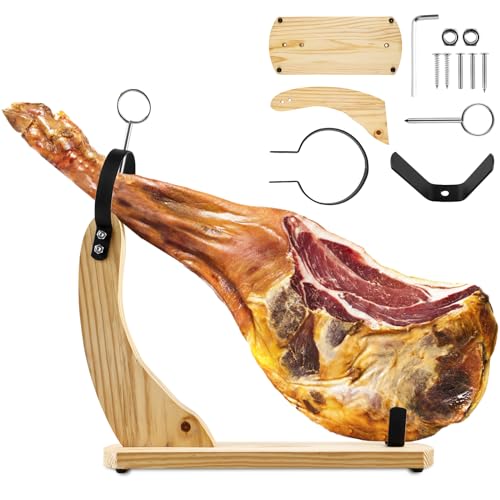 Ham Stand Ham Holder with Non-Slip Pads Professional Prosciutto Carving Stand Stable Sturdy Ham Rack for Carving Spanish Hams and Italian Prosciutto