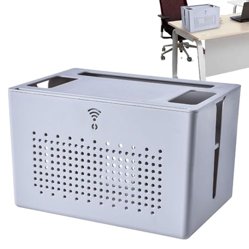 Wifi Router Aufbewahrungsbox - Wifi Router Box Hider, Abdeckung für Router Modem | Abnehmbare Wifi Router Aufbewahrungsbox, Kabelaufbewahrungsbox Mehrfachsteckdose für Kabel