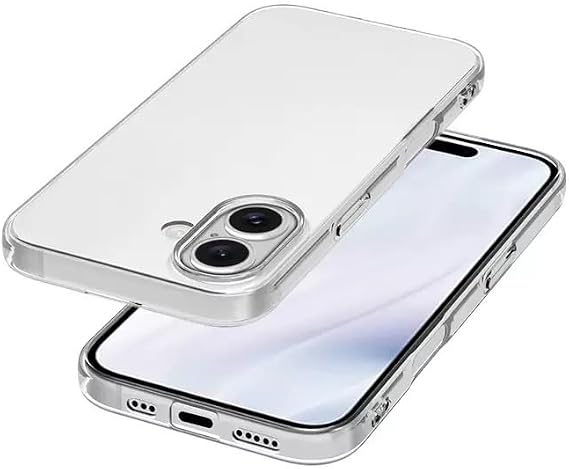 Case Compatible with Spia Apple iPhone 17 Transparent Premier Silicone Original (Compatible with Apple iPhone 17, Transparent)