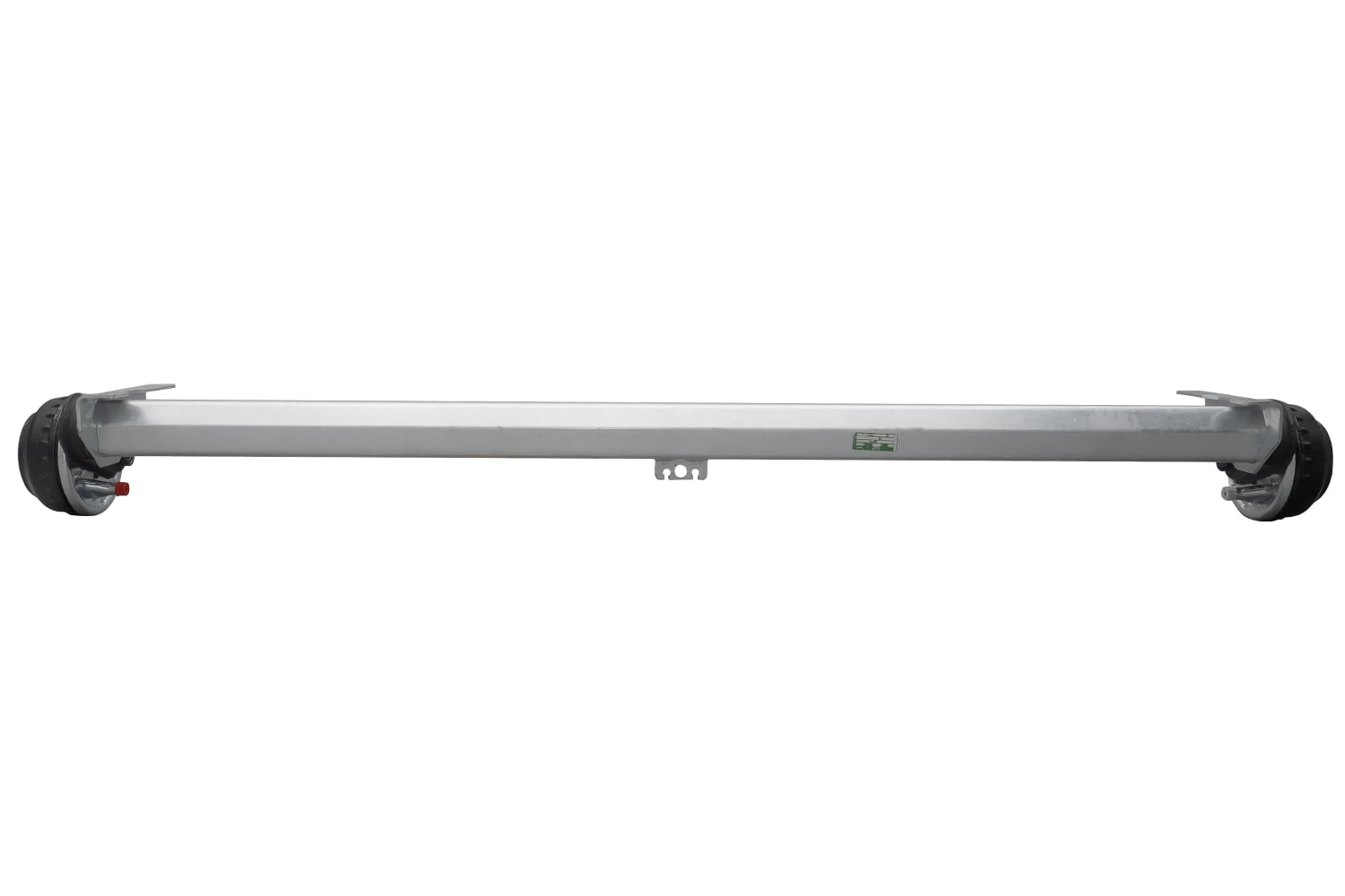 AL-KO COMPACT Gebremste Anhängerachse 1350 kg 1900 mm Auflagemaß 2350 mm Anlagemaß 5x112 Radanschluss Schwinghebel 161,5 mm Achse für PKW Anhänger Autotransporter Räder Reifen