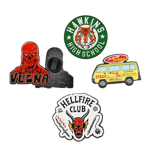 Mejores precios y opiniones de Dibujo stranger things tabla con los diez mejores. 21 Stranger Things - Paquete de 4 pines Temporada 4