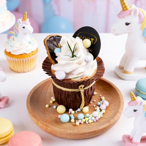 Image of Pastel Pearl Sprinkles for Cake Decorating, 4 Sizes Sugar 130g /4.6oz, Cupcake, Ice Cream, Donuts, Macaron Toppings Supplies (2mm, 4mm, 7mm, 1cm)
