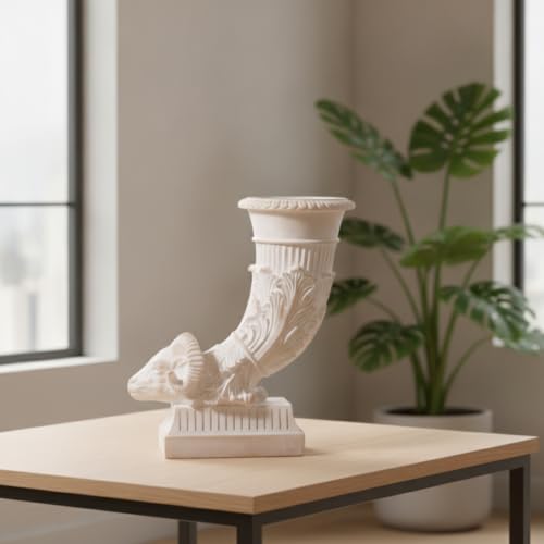 Vase tête de bélier en céramique, objet d'art de collection - 8