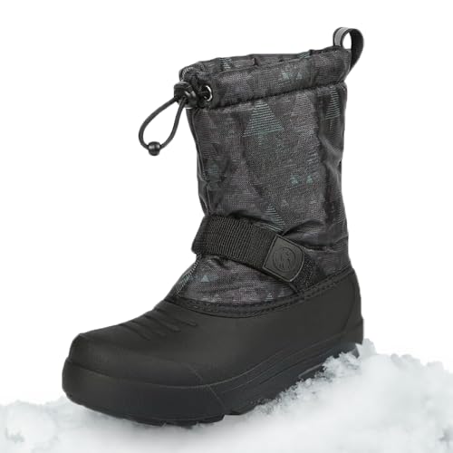 Image of Northside Frosty Insulated Winter Snow Boots for Girls and Boys with Rugged, Water Resistant Nylon Upper, Quick-Drying Lining, Removable EVA Insole, and Durable TPR Outsole