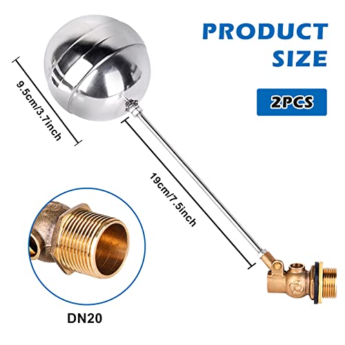 Stainless Steel Float Ball Valves, 3/4” Stainless Steel Floating Ball