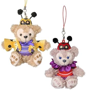 Amazon Co Jp ダッフィー シェリーメイ ハロウィーン12年 てんとう虫に変身 ぬいぐるみストラップ ペア 東京ディズニーシー限定 おもちゃ