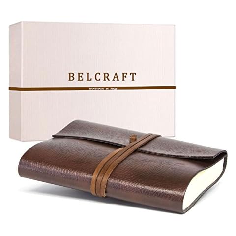 Tivoli Refillable Recycled Leather Bound Journal (12x17 cm) Brown Cover