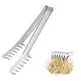 1 Stück Nudelzange,Spaghettizange,Spaghetti Zangen,Nudelzange Edelstahl,Pastazange,Edelstahl Spaghetti Zange,Pasta Zange Kammform,Pasta Servieren Tong,für Spaghetti Backen Küche Kochwerkzeuge