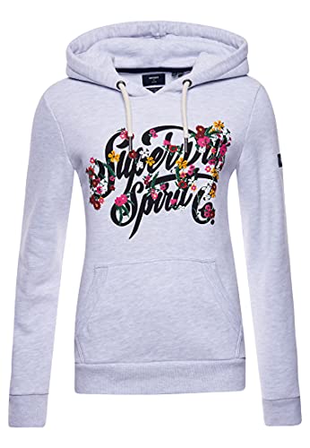 Superdry Sudadera con Capucha para Mujer, Estilo Floral Ice