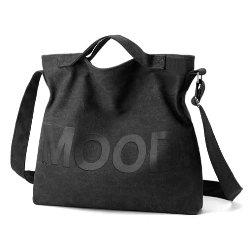 Bolso Tote de Lona para Hombro con Cierre miniatura 1