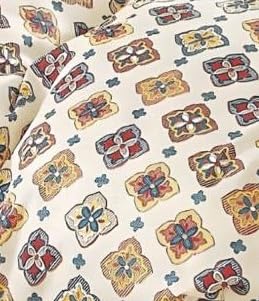 Image of Bedding Set Combo of Double Bed Duvet Cover Set with Fitted Bedsheet & 2 Pillow Covers | 300 TC Cotton Fabric | Zipper Closure |All Round Elastic|Warm Stuff|SED 031|White Bandhani | Breathable material