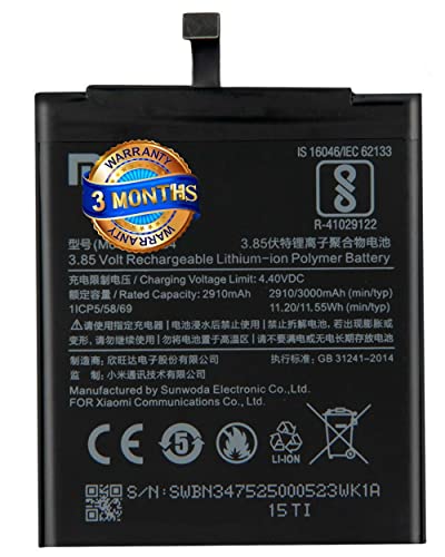 Image of BN34 Original Replacement Part for Mi 5A (3000mah) with 3 Months Warranty