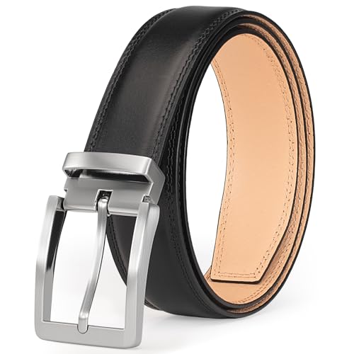 Ceinture pour homme en cuir pleine fleur boucle classique affaires