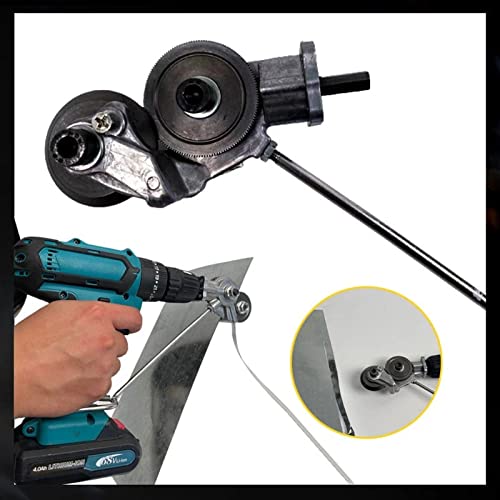 Broca Elétrica Reajuste Cortador De Placa De Liga De Aço Adaptador De Tesoura Para Corte De Folhas D