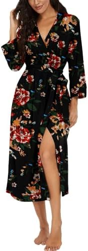 VINTATRE Robes for Women Long Knit Bathrobe XS-4XL