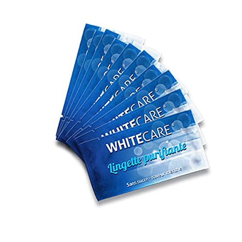 WhiteCare 10 Lingettes dentaires purifiantes et nettoyantes, Préparation au blanchiment dentaire Cover