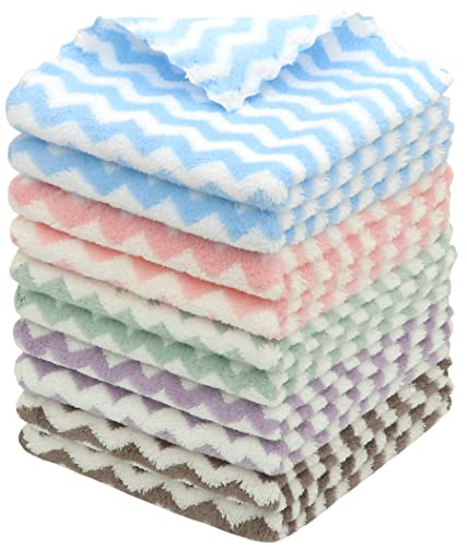 Microfiber-Cleaning-Cloth-10-Pack-Microfiber-Rags12x12Mix-Color Microfiber Cleaning Cloth, 10 Pack Microfiber Rags,12”x12”,Mix Color - Image 1