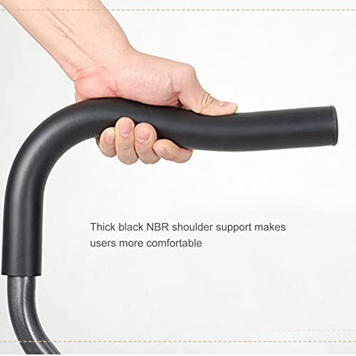 Kule pachowe (2 jednostki), ergonomiczne aluminiowe kule do chodzenia w kształcie litery F, kule z regulacją wysokości amortyzatora z przyciskiem, obsługuje do 287 l