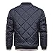 Ymosrh Mens Jackets, Quilted Windproof Bomber Jacket Zip Up Winter Warm Coats Outwear Jacket Men Fashion Jacket for Chamarras para Hombres Frio Men's Lightweight Jackets Coats Casual (4XL, Navy)