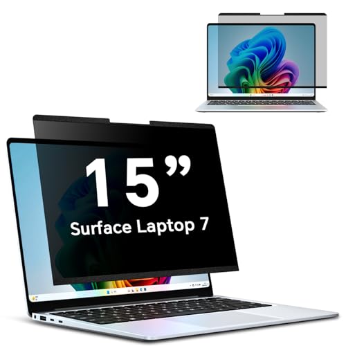 Filtro de privacidad magnético antiluz azul para Surface Laptop 7 de 15 pulgadas