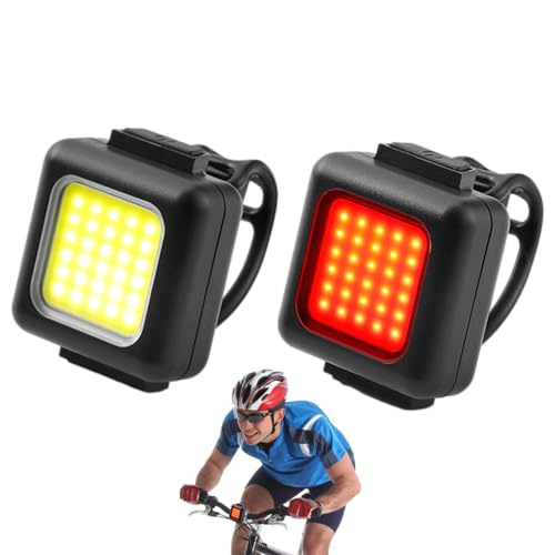 自転車用ライト | 超高輝度自転車懐中電灯 | 自転車ライトミニ高輝度 USB ヘッドライトマウンテンバイク警告テールライト屋外照明サイクリングライト屋外照明 PX5 防水 3 ギア調整、、自転車、サイクル、バイク用の長持ちするバッテリー寿命。