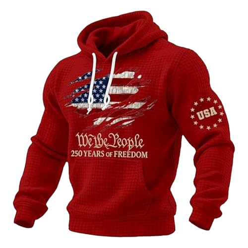 Sudaderas con capucha corta de entrenamiento transpirable con bandera estadounidense