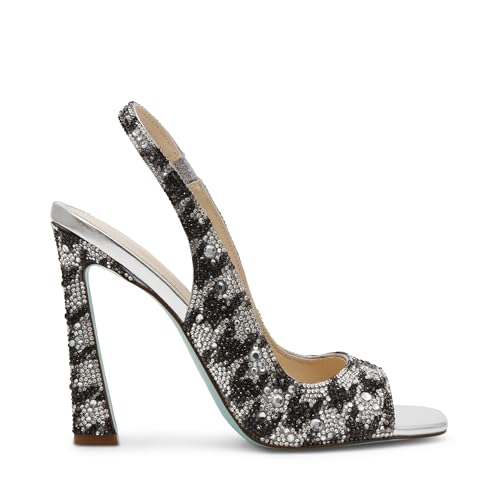 Image of Betsey Johnson Women's Mina Peep-Toe Slingback Heeled Sandals