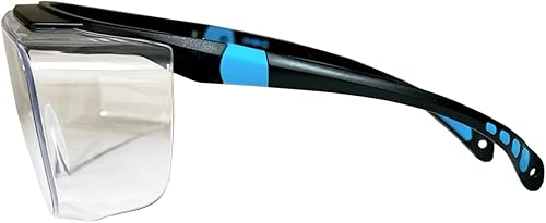 Miniatura 7 de ROAR Gafas de seguridad sobre ajuste, con lentes antiniebla, brazos ajustables, brazos extensibles, se ajustan sobre las gafas