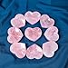 ZIIVIEVS 1pc Natural Rose Quartz Heart Shaped Crystal Bowl for Reiki Healing and Meditation Decoration