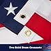 American Flags for Outside 3 x 5 FT, 100% Polyester Heavy Duty US Flag for High Wind Outdoor, Fade Resistant & Waterproof USA Flag with Embroidered Stars, Sewn Stripes, Brass Grommets