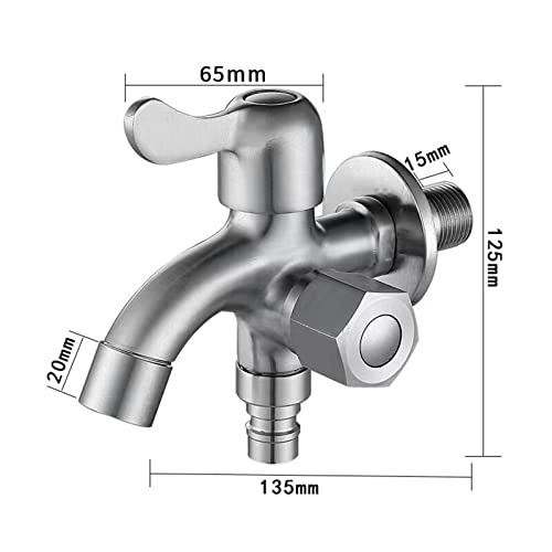 Robinet extérieur double qui évite de débrancher la machine à laver - 4