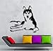 Produktbild wandaufkleber 3d Wandtattoo Wohnzimmer Husky Hund Tiere Aufkleber Haustiere Krankenhaus Schaufenster Dekor Glas Aufkleber Hund Katze für Haustier Salon