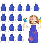 Amazon.com: KUUQA 16Pack Kids Art Aprons Bulk Blue Children