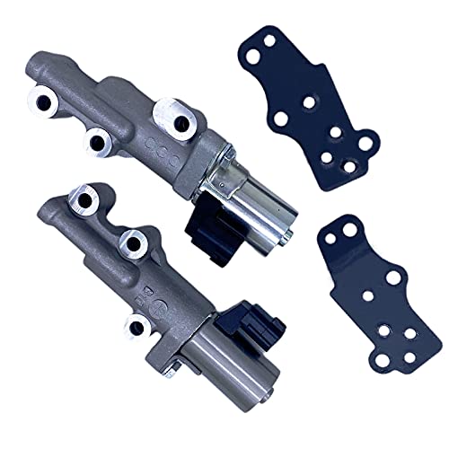 Intake Exhaust Right Left 2 Pcs Camshaft Solenoid Timing Actuator Oil Control Valve V6 3.5L 4.0L Compatible With G35 M35 350Z Altima Frontier Maxima Murano Nv1500 2500 3500 Pathfinder Quest Xterra #TOP5