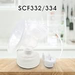 Breast Pump Parts Compatible with Philips Avent Electric Breastpump SCF332/334 ; Incl. Flange, Valve, Tube, Massage Cushion, Silicone Diaphragm, Cap; Not Original Avent Pump Parts