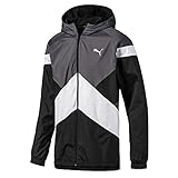 trainingsjacke schwarz orange Relaxed Fit PUMA Herren Reactive Reversible Jacket Trainingsjacke, Castlerock Black-Jaffa Orange, L