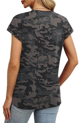 Image of Alaroo Womens Summer Tops Short Sleeve Shirts Crew Neck Cute Trendy Tunic Blouses (S-3XL)